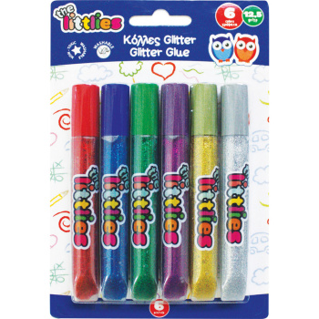 GLITTER ΚΟΛΛΑ BLISTER 6 ΧΡΩΜΑΤΑ 12.5gr THE LITTLIES 646026