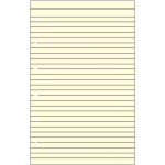 Ανταλλακτικό 12.5x8cm Ριγέ-Κίτρινο Σημειώσεων Pocket Contax