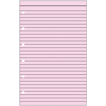 Ανταλλακτικό 12.5x8cm Ριγέ-Ροζ Σημειώσεων Pocket Contax