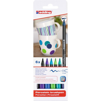 Edding 4200 Cool Set Μαρκαδόροι Πορσελάνης 1-4mm