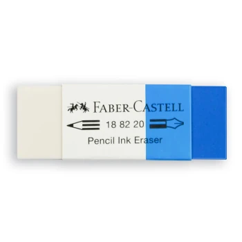 ΓΟΜΑ ΛΕΥΚΗ-ΜΠΛΕ FABER CASTEL 188220 PENCIL INK ERASER