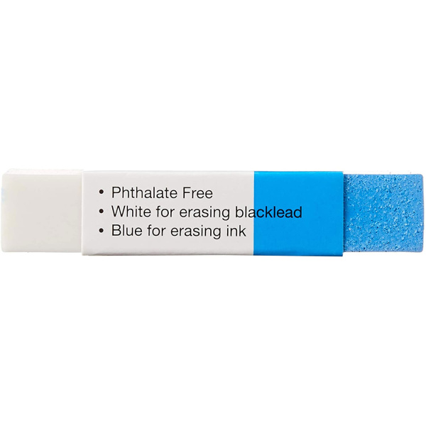 ΓΟΜΑ ΛΕΥΚΗ-ΜΠΛΕ FABER CASTEL 188220 PENCIL INK ERASER