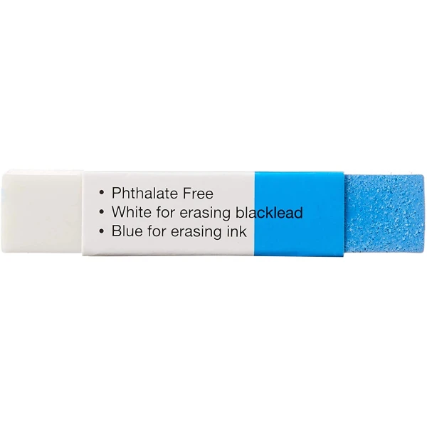 ΓΟΜΑ ΛΕΥΚΗ-ΜΠΛΕ FABER CASTEL 188220 PENCIL INK ERASER