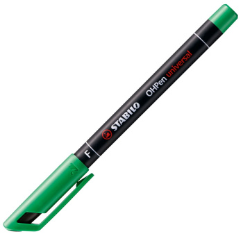 Μαρκαδόρος Stabilo OHPEN Universal 0.60mm Πράσινος Ανεξίτηλος F