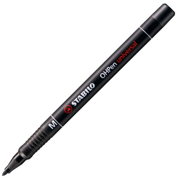 Μαρκαδόρος Stabilo OHPEN Universal 1.00mm Μαύρος Ανεξίτηλος M