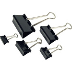 Κουτί 12 Πιάστρες μαύρες 19mm Diamond Binder Clips 977118