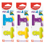 Maped Blister 2 Πιάστρες χρωματιστές 50mm 036250