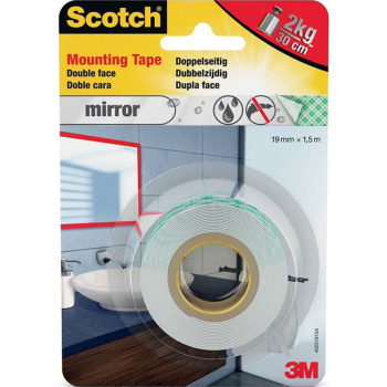 Ταινία Διπλής Όψεως αφρώδες Scotch 19mmx1.5m