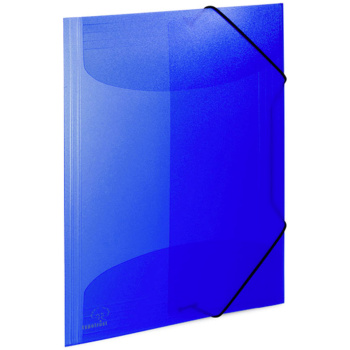 Φάκελος Αυτιά - Λάστιχο Μπλε Πλαστικός Typotrust 24x32cm FP16500-03