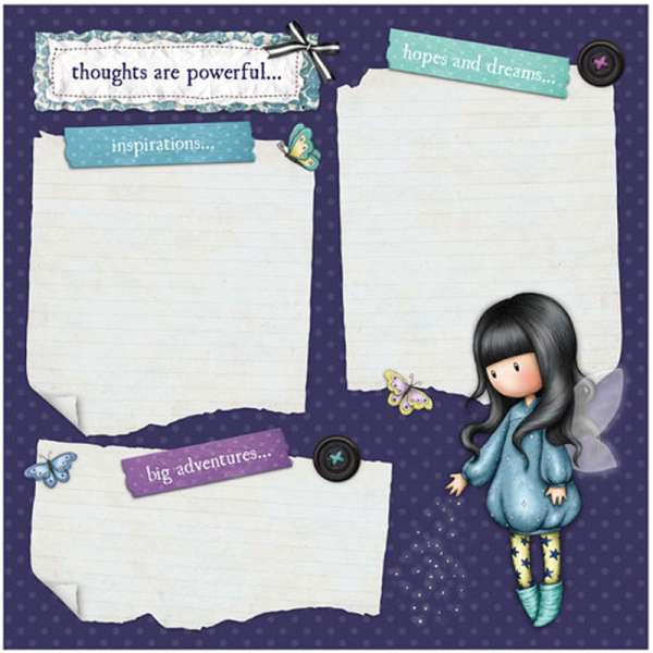 GORJUSS ΣΕΤ ΗΜΕΡΟΛΟΓΙΟΥ ΣΕ ΚΟΥΤΙ JOURNAL - BUBBLE FAIRY No 869GJ02