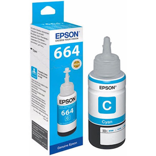ΜΕΛΑΝΙ EPSON 664 CYAN BOTTLE C13T66424A