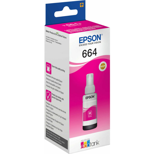 ΜΕΛΑΝΙ EPSON 664 MAGENTA BOTTLE C13T66434A