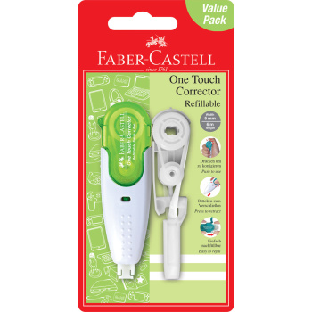 Διορθωτική Ταινία Πράσινη Faber Castell 5mmx6m με ανταλλακτικό