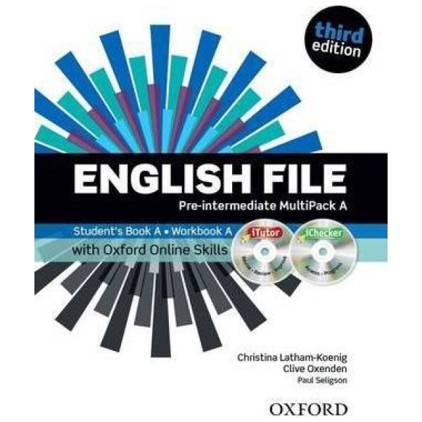 ENGLISH FILE 3RD EDITION PRE-INTERMEDIATE MULTIPACK A WITH ITUTOR, ICHECKER AND OXFORD ONLINE SKILLS