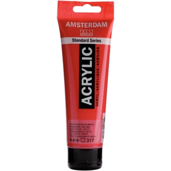 Ακρυλικό 317 Transparent Red Med 120ml Amsterdam Talens