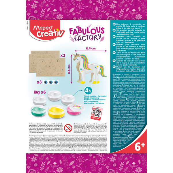 Maped Creativ Fabulous Factory Μονόκερος Μοντελισμός