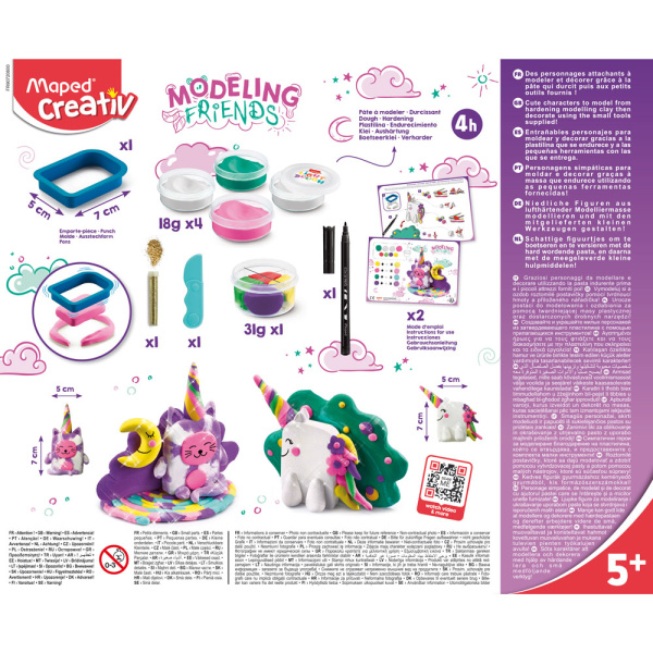 Maped Creativ Modeling Friends Μαγικά Ζωάκια Μοντελισμός