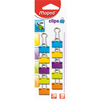 Maped blister 10 Πιάστρες 19mm Χρωματιστές 036102