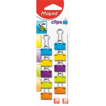 Maped blister 10 Πιάστρες 19mm Χρωματιστές 036102