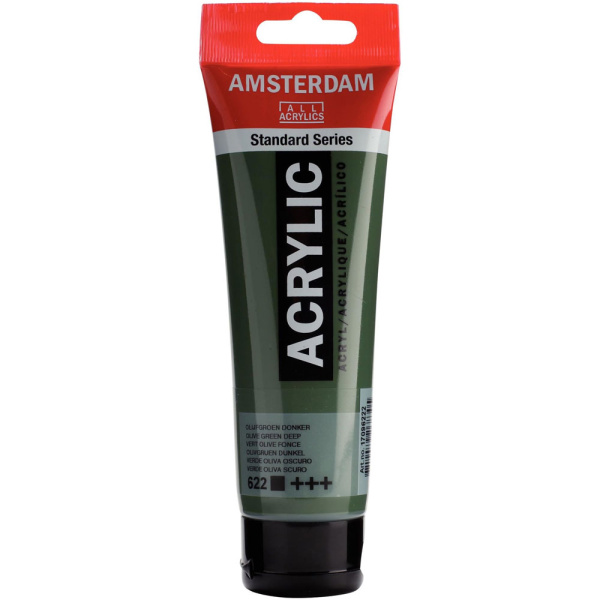 Ακρυλικό 622 Olive Green Deep 120ml Amsterdam Talens