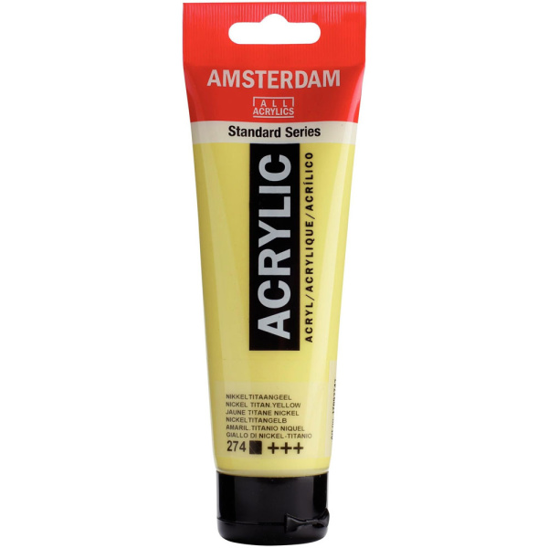 Ακρυλικό 274 Nickel Titanium Yellow 120ml Amsterdam Talens