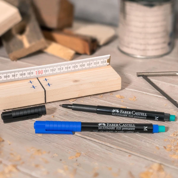 Μαρκαδόρος Μαύρος Faber Castell 1523s Multimark Ανεξίτηλος 0.3mm