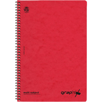 Σπιράλ 3 θεμάτων Β5 Graphix Κόκκινο Τετράδιο Special 17x25cm