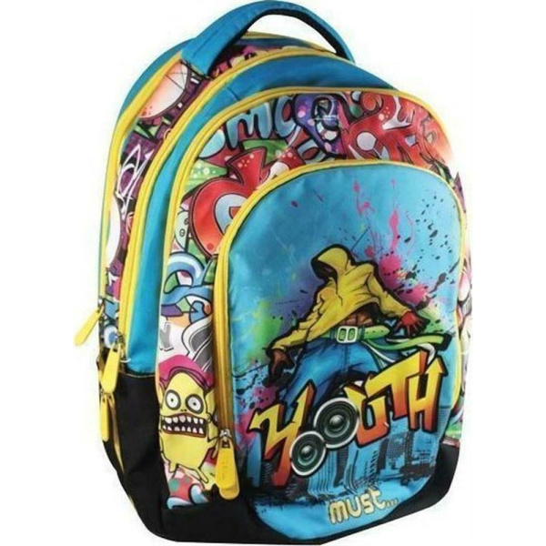 Σακίδιο Must Youth Backpack Γαλάζιο 4 θέσεων 0579197