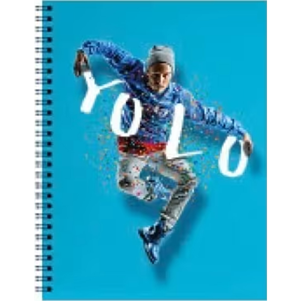 Σπιράλ 2 θεμάτων A4 Minimal Yolo Boys Τετράδιο 21x29.7cm