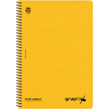 Σπιράλ 3 θεμάτων Α4 Graphix Κίτρινο Τετράδιο Special 21x29cm