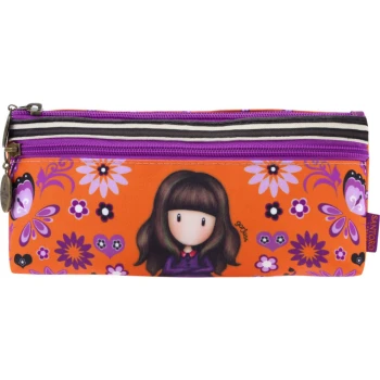 Κασετίνα Gorjuss Fiesta Zipped Pocket Πορτοκαλί 2 θέσεων 776GJ03