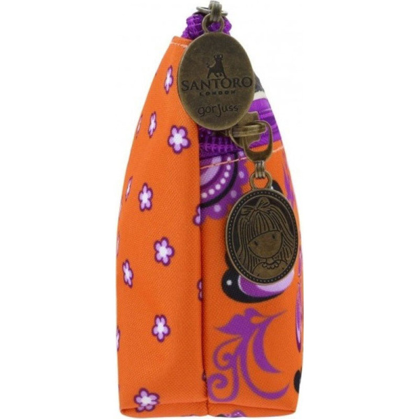 Κασετίνα Gorjuss Fiesta Zipped Pocket Πορτοκαλί 2 θέσεων 776GJ03