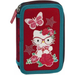 Κασετίνα Hello Kitty Διπλή Γεμάτη Κόκκινη 198332