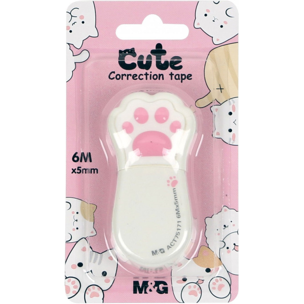 M&G Διορθωτική Ταινία Πατούσα Γάτας Cute 6mx5mm ACT75171