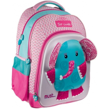 Σακίδιο Must Backpack Ελέφαντας 3D Ροζ 3 θέσεων 579342