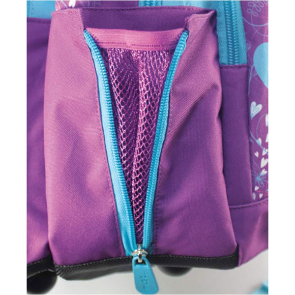 Σακίδιο Must Πεταλούδα Backpack Μωβ - Γαλάζιο 4 θέσεων 0579195
