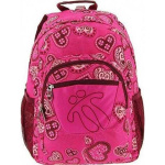 Σακίδιο Totto Backpack Φούξια με Καρδιές 2 θέσεων 0581418
