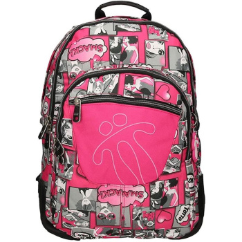 Σακίδιο Totto Backpack Morral Ροζ - Γκρι 2 θέσεων 0581272