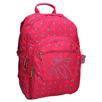 Σακίδιο Totto Backpack Ροζ με Καρδιές 2 θέσεων 0581273