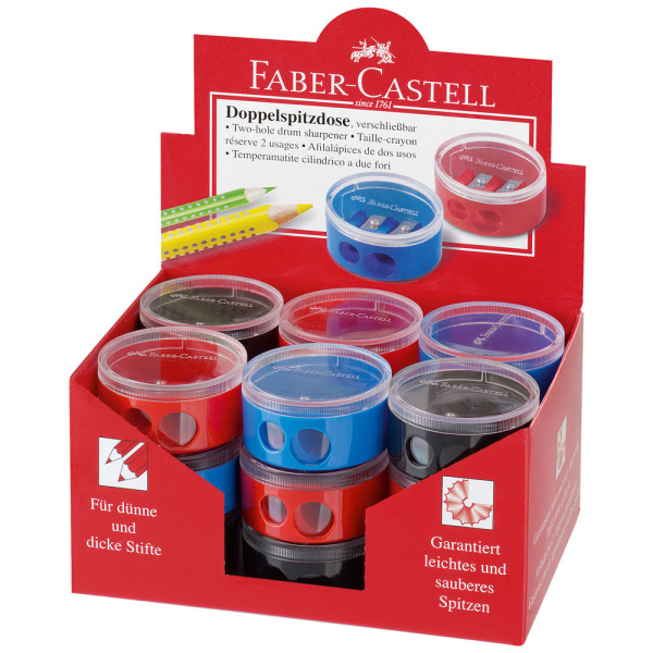 Ξύστρα Διπλή Βαρελάκι Faber Castell 185418