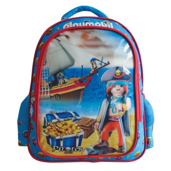 Playmobil Πειρατές Σακίδιο Νηπιαγωγείου Πλάτης Paxos Μπλε - Κόκκινη 150511