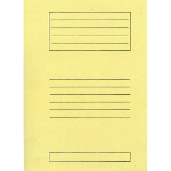 Ντοσιέ Πτερύγια 25x35cm Κίτρινο Μανίλα Χάρτινο