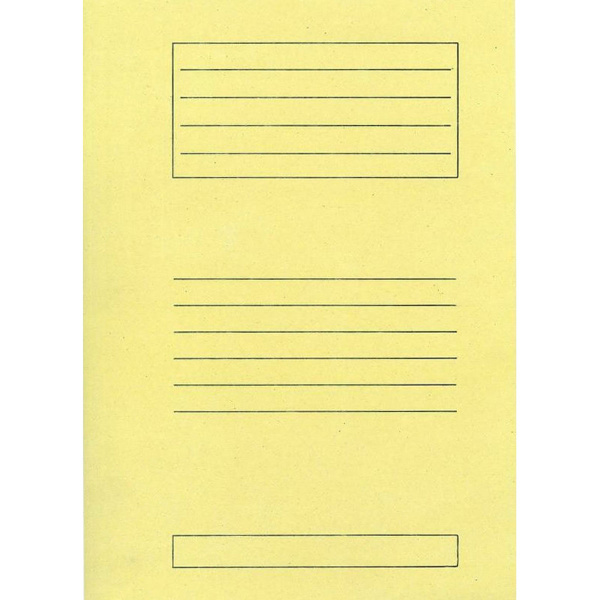 Ντοσιέ Πτερύγια 25x35cm Κίτρινο Μανίλα Χάρτινο