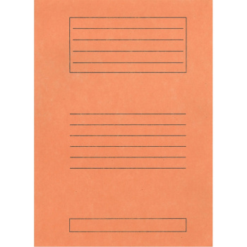 Ντοσιέ Πτερύγια 25x35cm Πορτοκαλί Μανίλα Χάρτινο