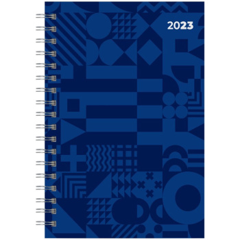 Ημερολόγιο 2023 Σπιράλ 11x17cm Μπλε Ημερήσιο The Writing Fields