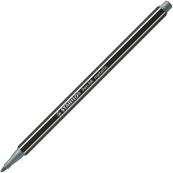 Stabilo pen 68/805 Ασημί Metallic Μαρκαδόρος