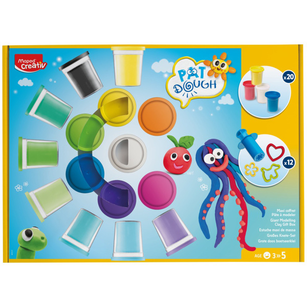 Maped Creative Pat Dough 20 πλαστοζυμαράκια και 12 αξεσουάρ 907217