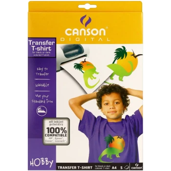 Canson Digital Creative T-shirt Transfer Μαύρο 140γρ Α4 21x29.7
