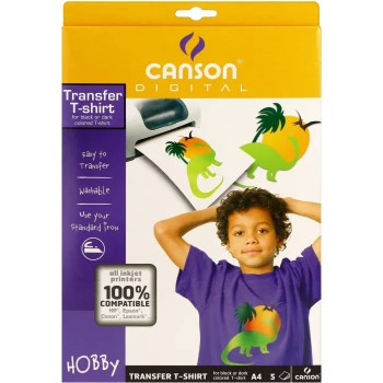 Canson Digital Creative T-shirt Transfer Μαύρο 140γρ Α4 21x29.7