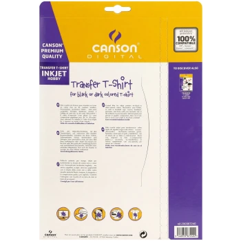 Canson Digital Creative T-shirt Transfer Μαύρο 140γρ Α4 21x29.7